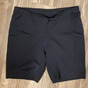 All in Motion black Bike Shorts. XL